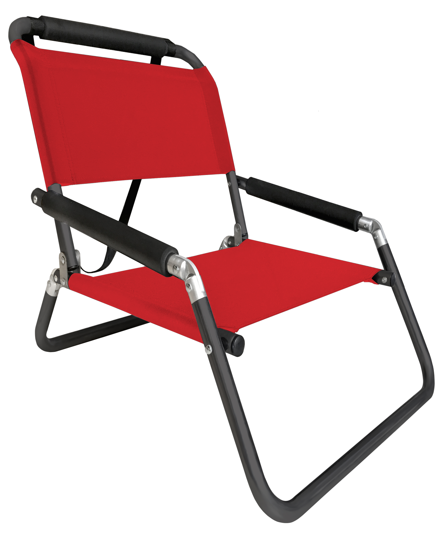 A red Neso Folding Chair