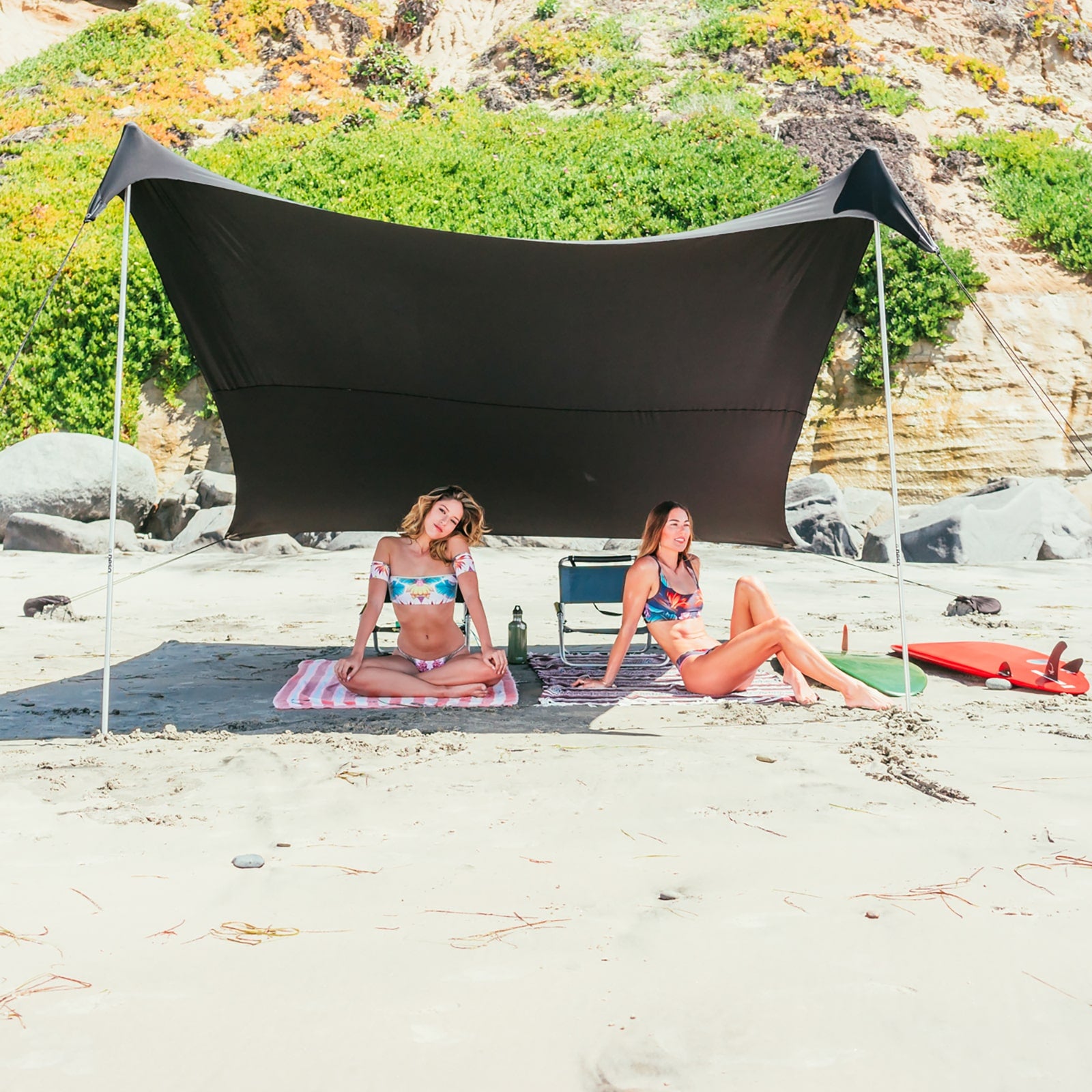 Neso Tents Gigante Beach Tent, 8ft Tall, 11 X 11ft, Biggest Portable Beach  Shade, UPF 50 Sun?Protection, Reinforced Corners And Cooler Poc  サンシェード、ビーチパラソル